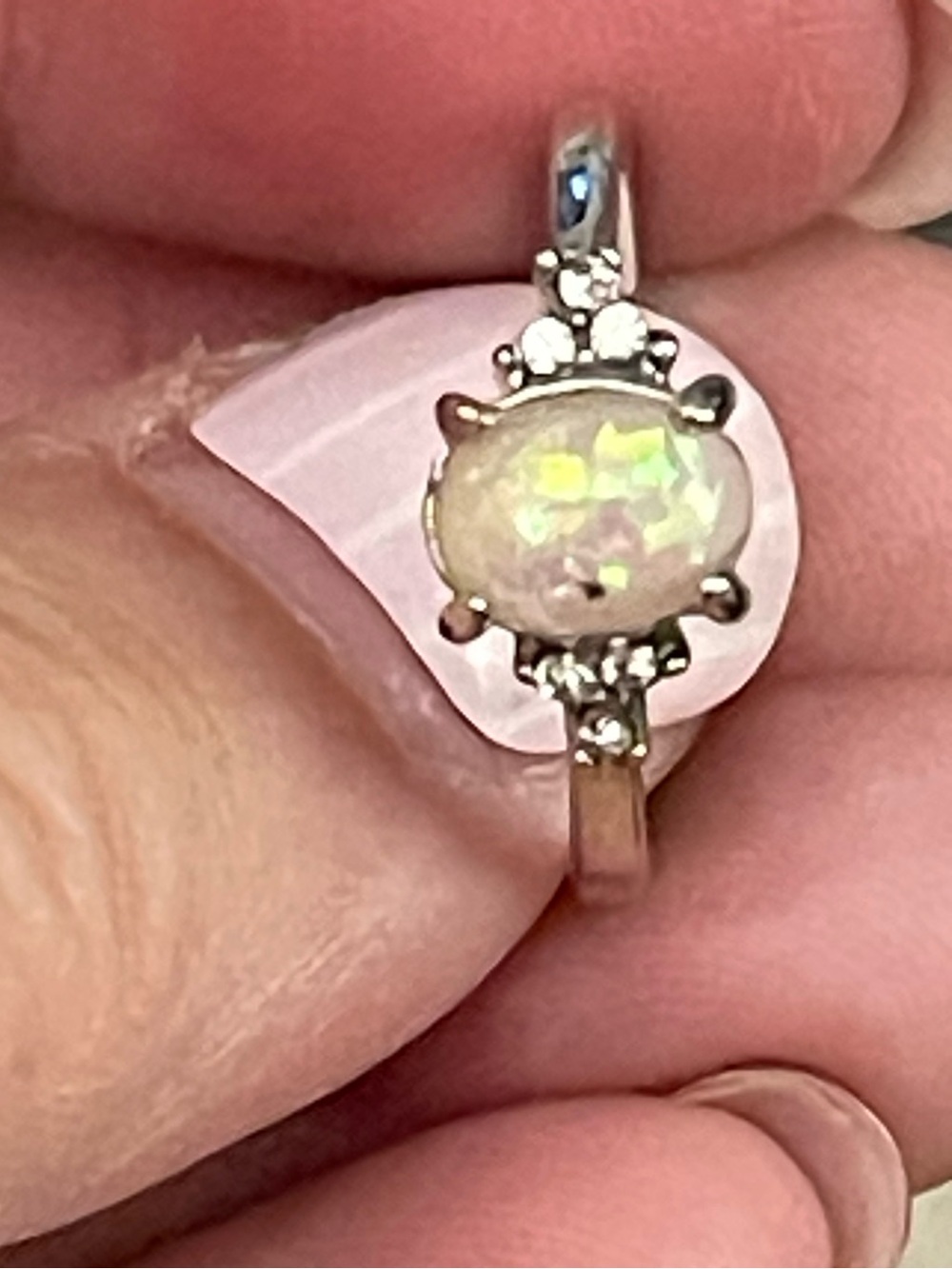Lab opal size 7 Ring